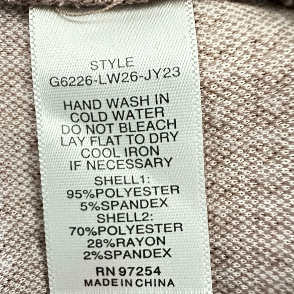 MIXED THREADS Sweater Vest Brown White Houndstooth Light Academia Preppy Women L - Picture 7 of 7